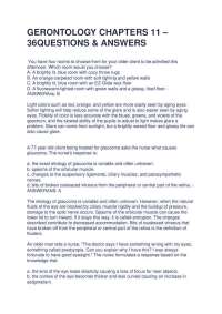 Gerontology Exam Questions and Answers