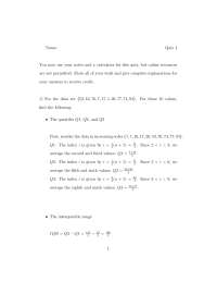 Statistics Quiz: Descriptive Statistics and Study Design