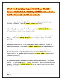 CCMA Exam Questions and Answers 2025