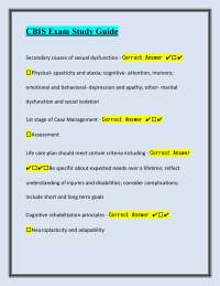 CBIS Exam Study Guide: Key Concepts and Definitions