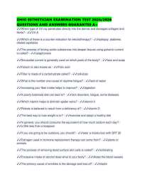 OHIO ESTHETICIAN EXAMINATION TEST 2025/2026 QUESTIONS AND ANSWERS GUARANTEE A+