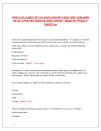 Cybersecurity Exam Questions and Answers
