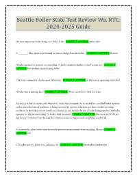 Seattle Boiler State Test Review Wa. RTC. 2024-2025 Guide