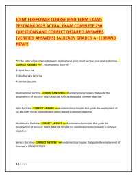 Joint Firepower Course Exam Testbank 2025: 250 Questions and Answers