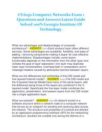 Computer Networks Exam 1: Questions and Answers Guide