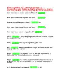 Illinois Roofing Exam Questions: Comprehensive Guide to Roofing Practices