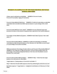 Accounting Exam Questions and Solutions: Uncollectibles and Receivables