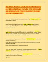ROC-A Exam Questions and Answers: Aviation Radiotelephone Operator Certificate