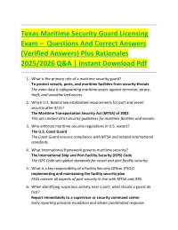 Maritime Security Guard Licensing Exam Q&A: Texas Regulations
