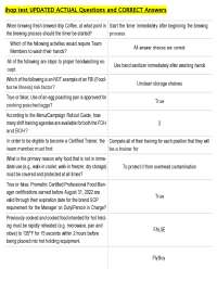 ihop test UPDATED ACTUAL Questions and CORRECT Answers