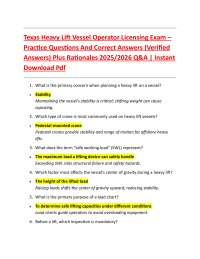 Heavy Lift Vessel Operator Licensing Exam Practice Questions and Answers