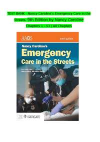Nancy Caroline’s Emergency Care in the Streets, 9th Edition by Nancy Caroline