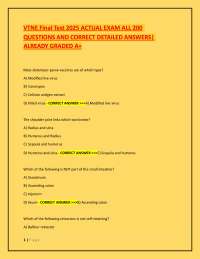 VTNE Final Test 2025: 200 Actual Exam Questions and Answers