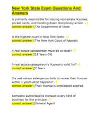 New York Real Estate Exam Q&A: Comprehensive Study Guide