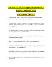 IT Management Exam Questions and Verified Answers
