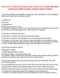 Homeostasis: Feedback Mechanisms and Control Systems Exam Questions and Answers With comp
