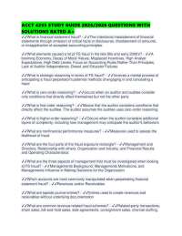 ACCT 4235 STUDY GUIDE 2025/2026 QUESTIONS WITH SOLUTIONS RATED A+