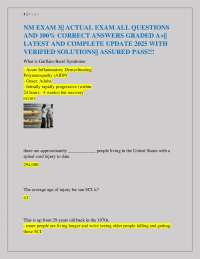 NM EXAM 3|| ACTUAL EXAM ALL QUESTIONS AND 100% CORRECT ANSWERS GRADED A+|| LATEST AND CO