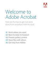 Adobe Acrobat: Enhance Productivity with AI