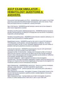 ASCP EXAM SIMULATOR – HEMATOLOGY QUESTIONS & ANSWERS.