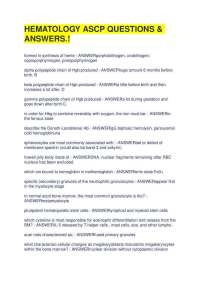 HEMATOLOGY ASCP QUESTIONS & ANSWERS.!