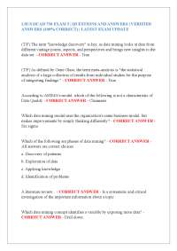 LSUS HCAD 750 EXAM 5 | QUESTIONS AND ANSWERS | VERIFIED ANSWERS (100% CORRECT) | LATEST