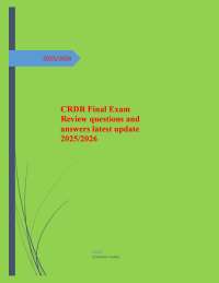 CRDR Final Exam Review questions and answers latest update 2025.pdf
