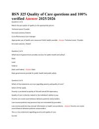 BSN 325 Quality of Care questions and 100.pdf