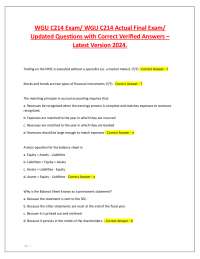 WGU C214 Exam/ WGU C214 Actual Final Exam/ Updated Questions with Correct Verified Answers