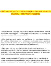 CNML & NE-BC Study Guide Exam Questions and Answers | Graded A+ | 100% Verified 2025/26