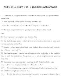 AGEC 3413 Exam 3 ch. 7 Questions with Answers