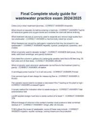 Wastewater Treatment Operator Exam Study Guide 2025/26: Practice Q&A for Certification