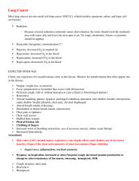 Study guide Lung Cancer