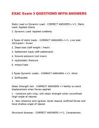 EXAC Exam 3 QUESTIONS WITH ANSWERS