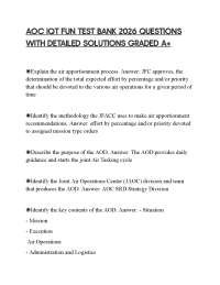 AOC IQT FUN TEST BANK 2026 QUESTIONS WITH DETAILED SOLUTIONS GRADED A+