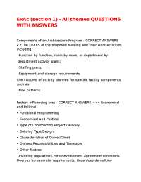 ExAc (section 1) - All themes QUESTIONS WITH ANSWERS