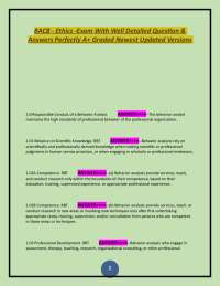 Ethics Exam Questions and Answers for Behavior Analysts