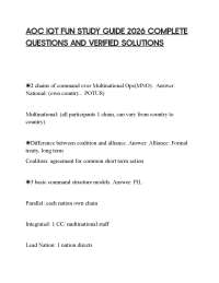 AOC IQT FUN STUDY GUIDE 2026 COMPLETE QUESTIONS AND VERIFIED SOLUTIONS
