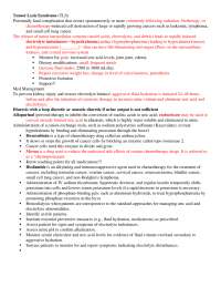 Study guide Tumor Lysis Syndrome.docx