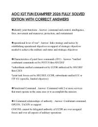 AOC IQT FUN EXAMPREP 2026 FULLY SOLVED EDITION WITH CORRECT ANSWERS