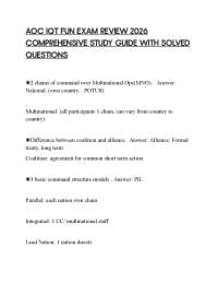 AOC IQT FUN EXAM REVIEW 2026 COMPREHENSIVE STUDY GUIDE WITH SOLVED QUESTIONS