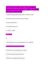 ACCUPLACER Test| 139 Complete Questions and Answers, 100% Verified| Newest! 2025-2026!