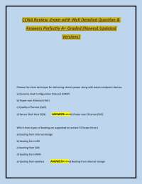 CCNA Exam Review: Detailed Questions and Answers