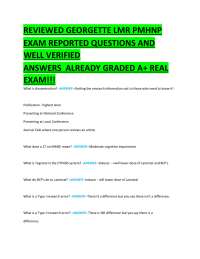 Psychiatric Mental Health Nurse Practitioner (PMHNP) Exam Review: Questions and Answers