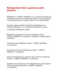 Refrigeration Concepts: Q&A on Mechanical Refrigeration Systems