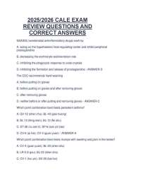 Acupuncture Exam Review Questions and Answers 2025/2026