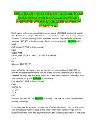 Retirement Planning Exam Questions and Answers