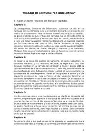 Resumen por capítulos y preguntas: La guillotina