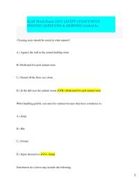 ALAT Mock Exam 2025: Animal Laboratory Assistant Certification Questions and Answers