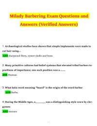 Milady Barbering Exam: Comprehensive Q&A for Licensing Preparation